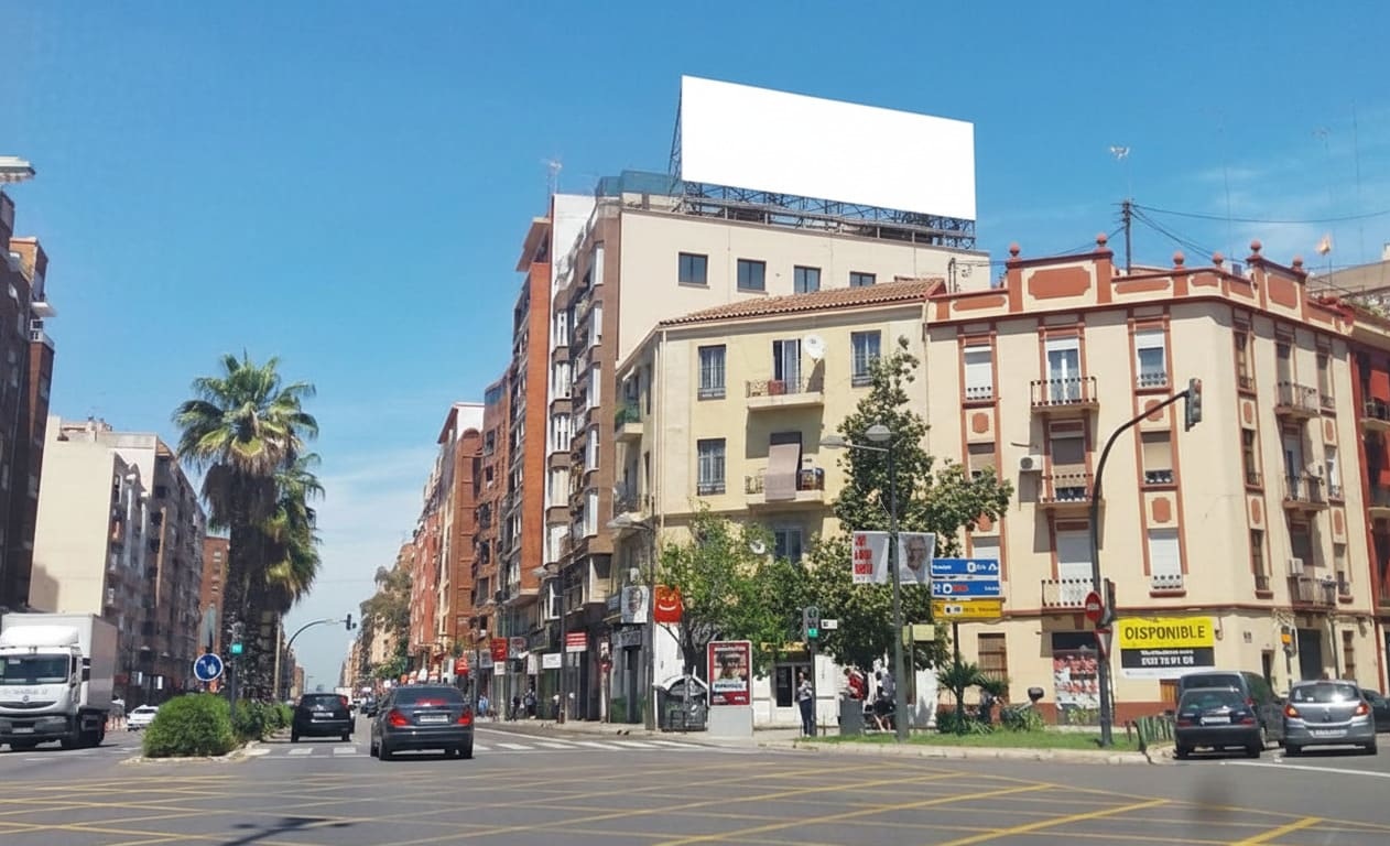 Rótulo coronación edificio Alicante