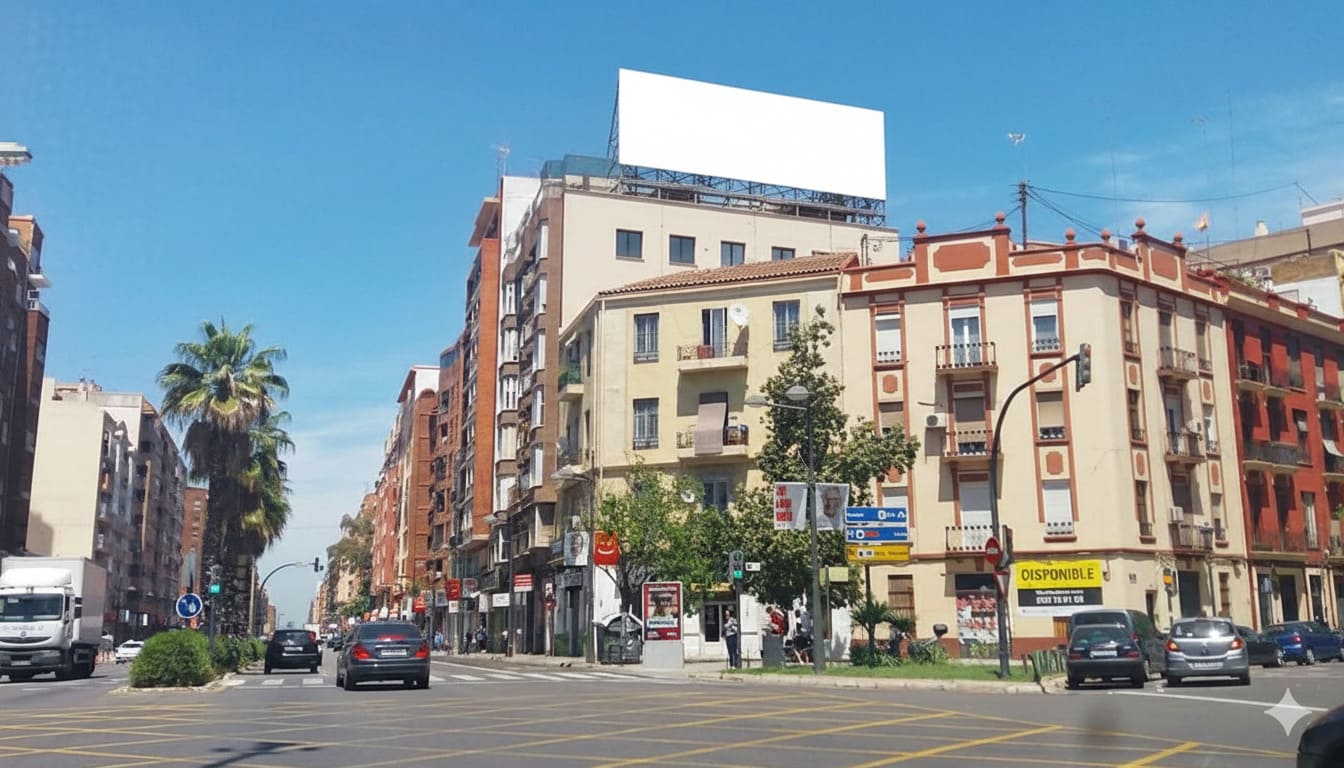 Rotulo sobre azotea en Alicante